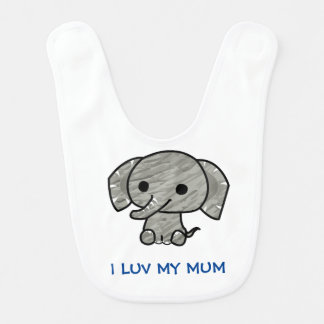 I LUV MY MUM Baby Bib