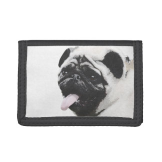 I Luv My Pug Tri-fold Wallet