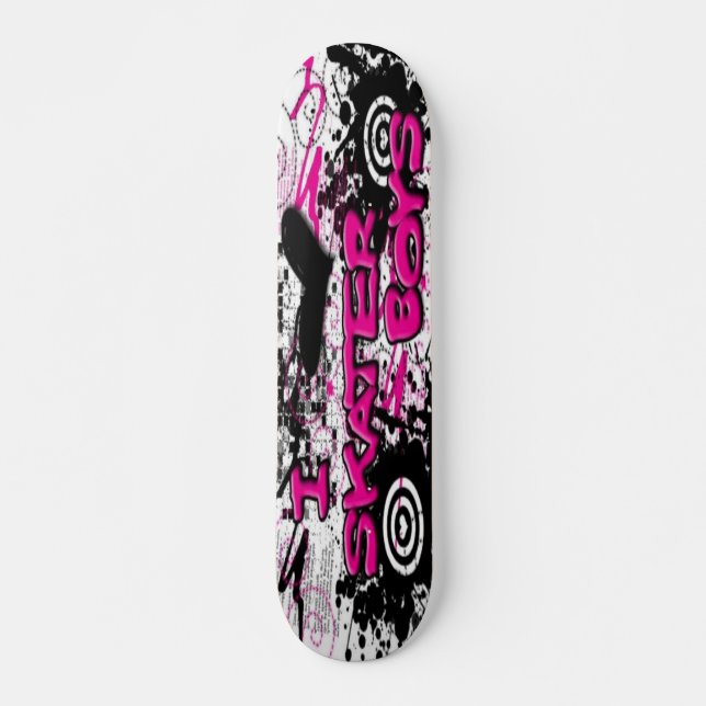 I Luv Skater Boys Skateboard Deck (Front)