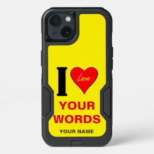I LUV (Your own words) iPhone 13 Case