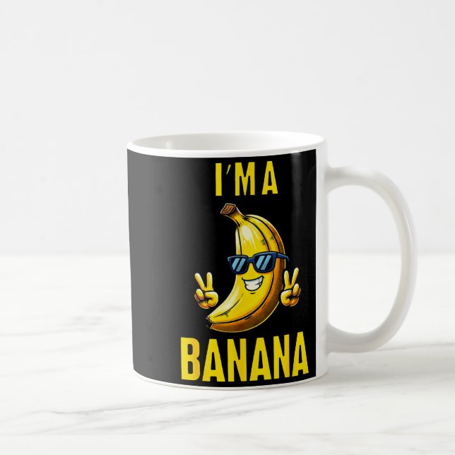 I’m A Banana Funny Cartoon Humor Design  Coffee Mug (Right)
