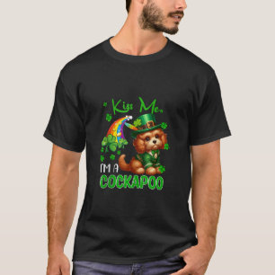 I m A Cockapoo St Patrick s Day Shamrocks Rainbow  T-Shirt