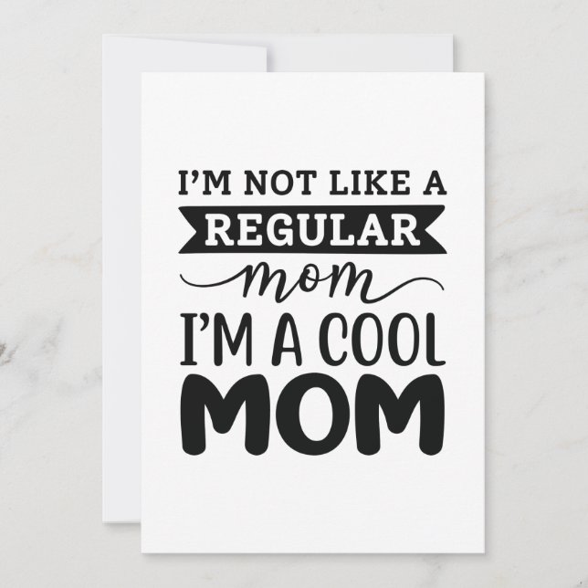 I’m A Cool Mom Thank You Card (Front)