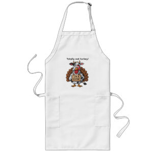 I’m a Cow Turkey   Funny Thanksgiving Disguise Long Apron