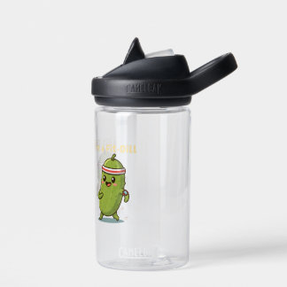 I’m a Fit-Dill! Funny Fitness Pickle Pun Design | Water Bottle