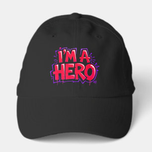 I’m a Hero Graffiti Bold Neon Street Art Statement Performance Cap