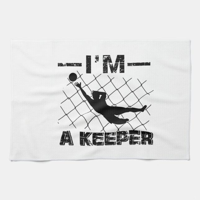 I’m a Keeper – Soccer Goalkeeper designs Towel (Horizontal)