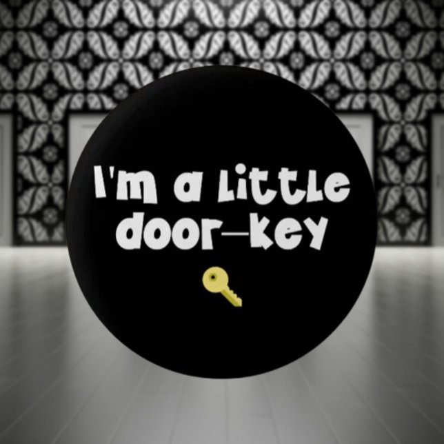 I’m A Little Door—Key (Dorky) – Funny Pun Button (Creator Uploaded)