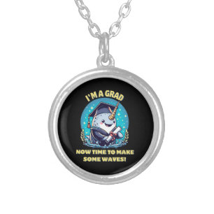 I m a narwhal graduate! Now time to make some wave Silver Plated Necklace