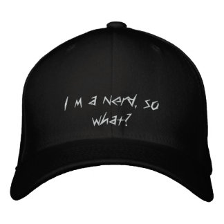 I´m a nerd, so what? embroidered baseball hat