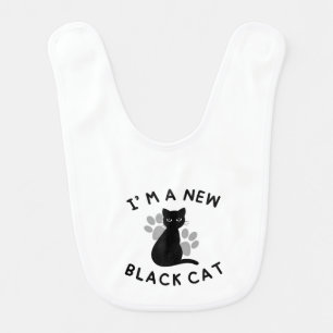 I’m a New Black Cat Baby Bib Halloween Costume