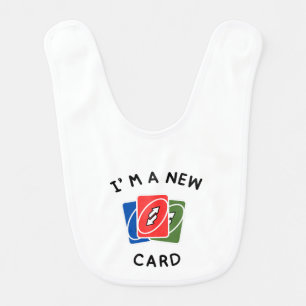 I’m a New Card Baby Bib Funny UNO Halloween