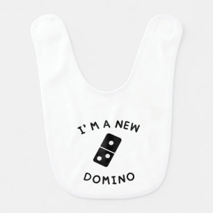 I’m a New Domino Baby Bib   Funny Halloween