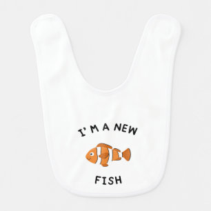 I’m a New Fish Baby Bib   Cute Halloween Costume