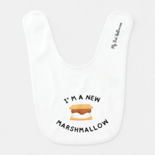 I’m a New Marshmallow Baby Bib   Cute S’mores