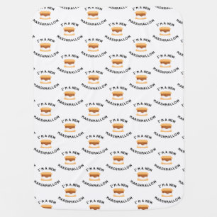 I’m a New Marshmallow Baby Bib   Cute S’mores Baby Blanket