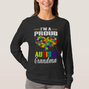 I M A Proud Autism Grandma Autism Awareness Match T-Shirt