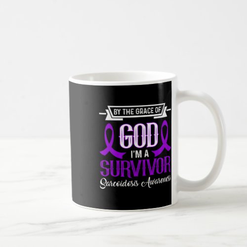 Im A Survivor Purple Sarcoidosis Awareness Purple Coffee Mug