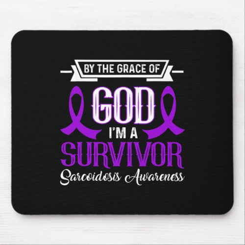 Im A Survivor Purple Sarcoidosis Awareness Purple Mouse Pad