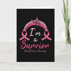 I’m A Survivor Warrior Breast Cancer Awareness Card