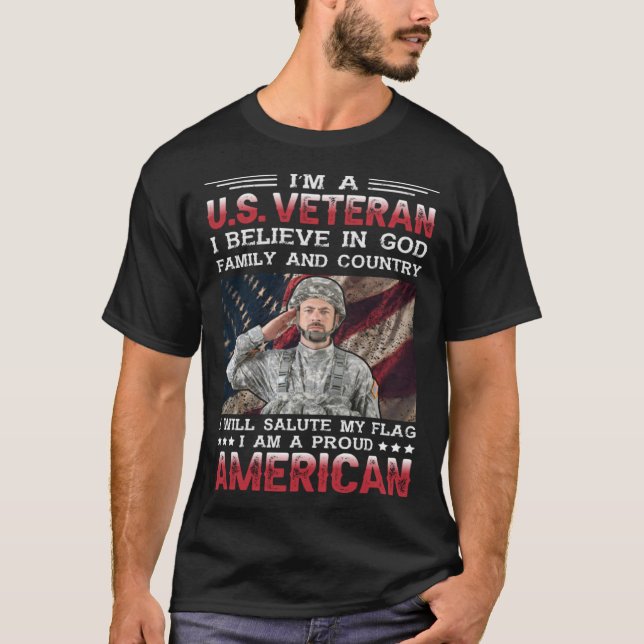 I m A U S Veteran T-Shirt (Front)