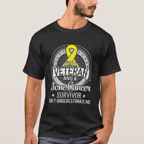 IM A Veteran And A Bone Cancer Awareness T_Shirt