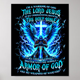 I’m A Warrior Of God Armor Of God Christian Poster