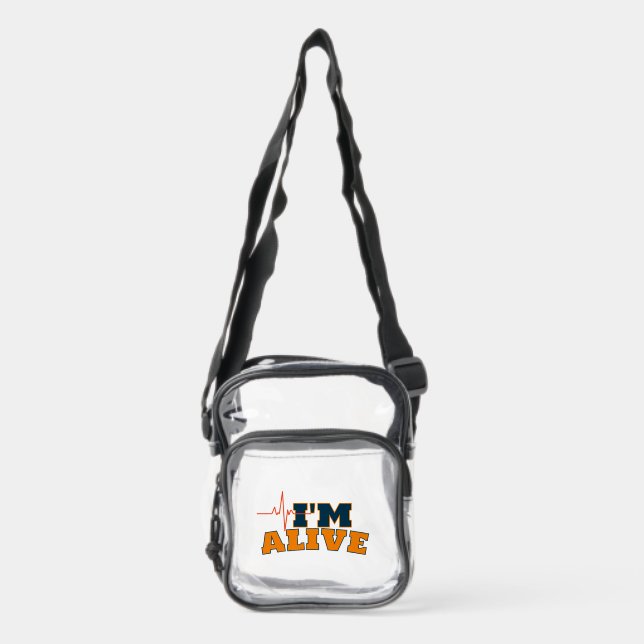 I’m Alive Funny Quote Tote Bag (Front)