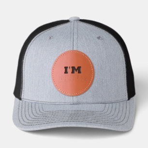 I’m Alive Funny Quote Tote Bag Leather Patch Hat