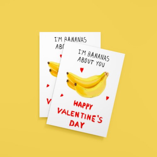 Im Bananas About You Valentines Day Card