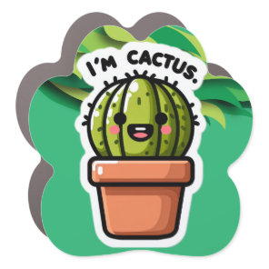 I’m Cactus Car Magnet