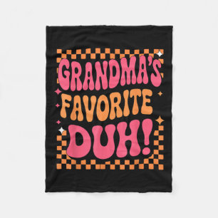 I’m Clearly Grandma’s Favorite Funny Granddaughter Fleece Blanket
