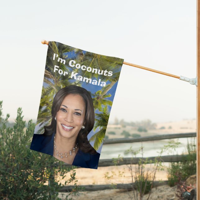 I’m Coconuts For Kamala House Flag (Insitu (Back))