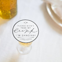 I’m Dancing Wedding Reception Drink Cover Coaster