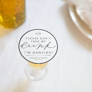 I’m Dancing Wedding Reception Drink Cover Coaster