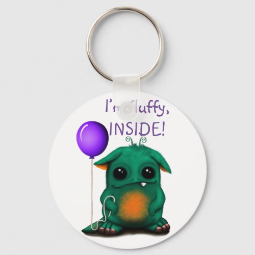 Im fluffy inside Kawaii Keychain 