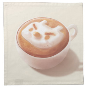 I’m Foaming With Feelings – Coffee Art Cloth Napkin