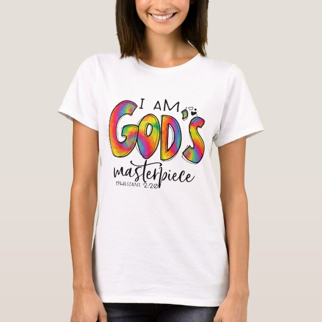 I m God's Masterpiece Ephesians 220 Bible Verse Ch T-Shirt (Front)