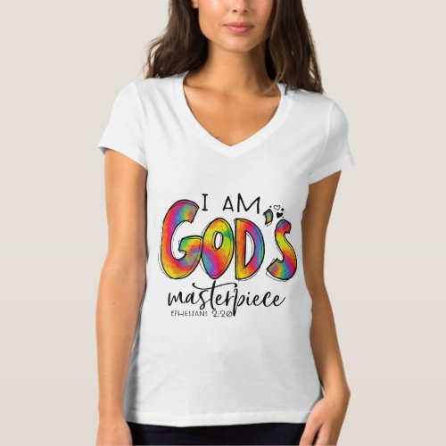 I m Gods Masterpiece Ephesians 220 Bible Verse Ch T_Shirt