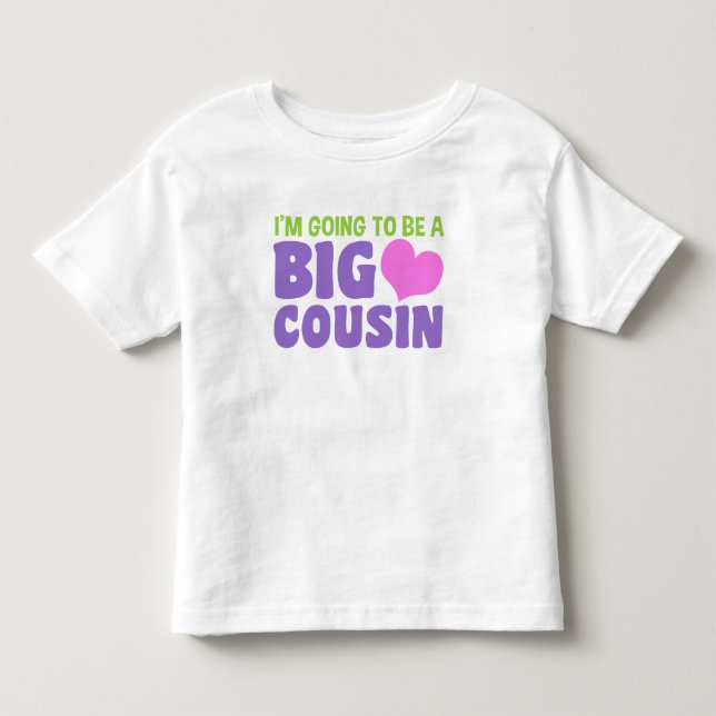 I’m Going To Be A Big Cousin Baby Romper (Front)