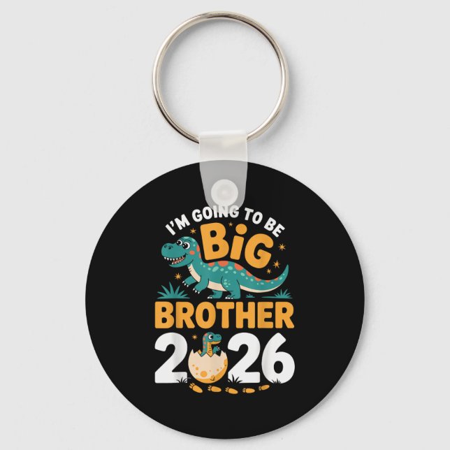 I’m Going To Be Big Brother 2026 – Dino Pregnancy  Keychain (Front)