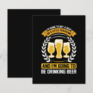I m going to be drinking beer RSVP Card