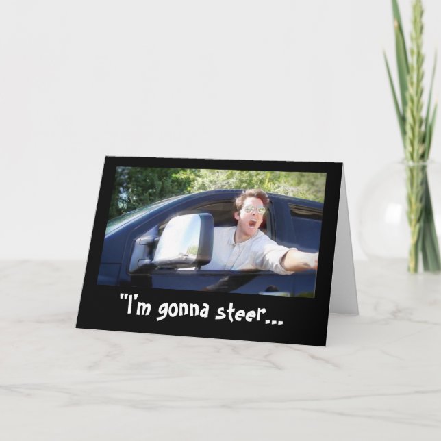 “I’m Gonna Steal Your Birthday Stuff” Card (Front)