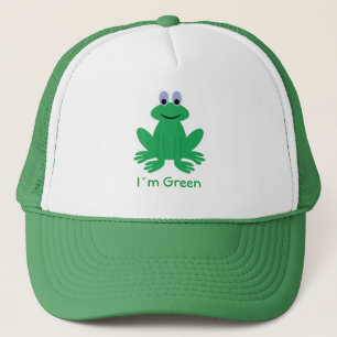 I´m Green cartoon frog cap