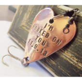 I’m Hooked on You Personalized Copper Fishing Lure (3/4)