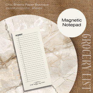 I’m Hungry Lined Grocery List Magnetic Notepad