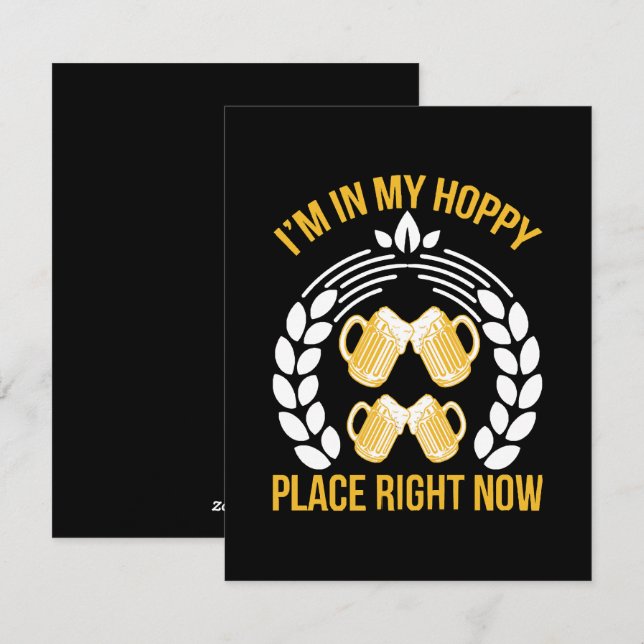 I m in my hoppy place right now holiday card (Front/Back)