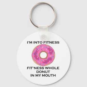 I’m Into Fitness Donut Keychain