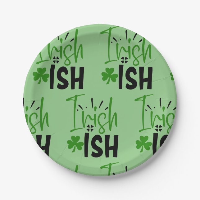 I’m Irish St. Patrick’s Day   Paper Plates (Front)