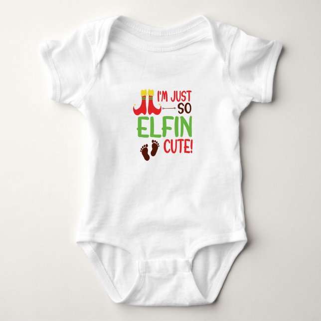 I’m just so Elfin cute! Funny Baby Romper (Front)